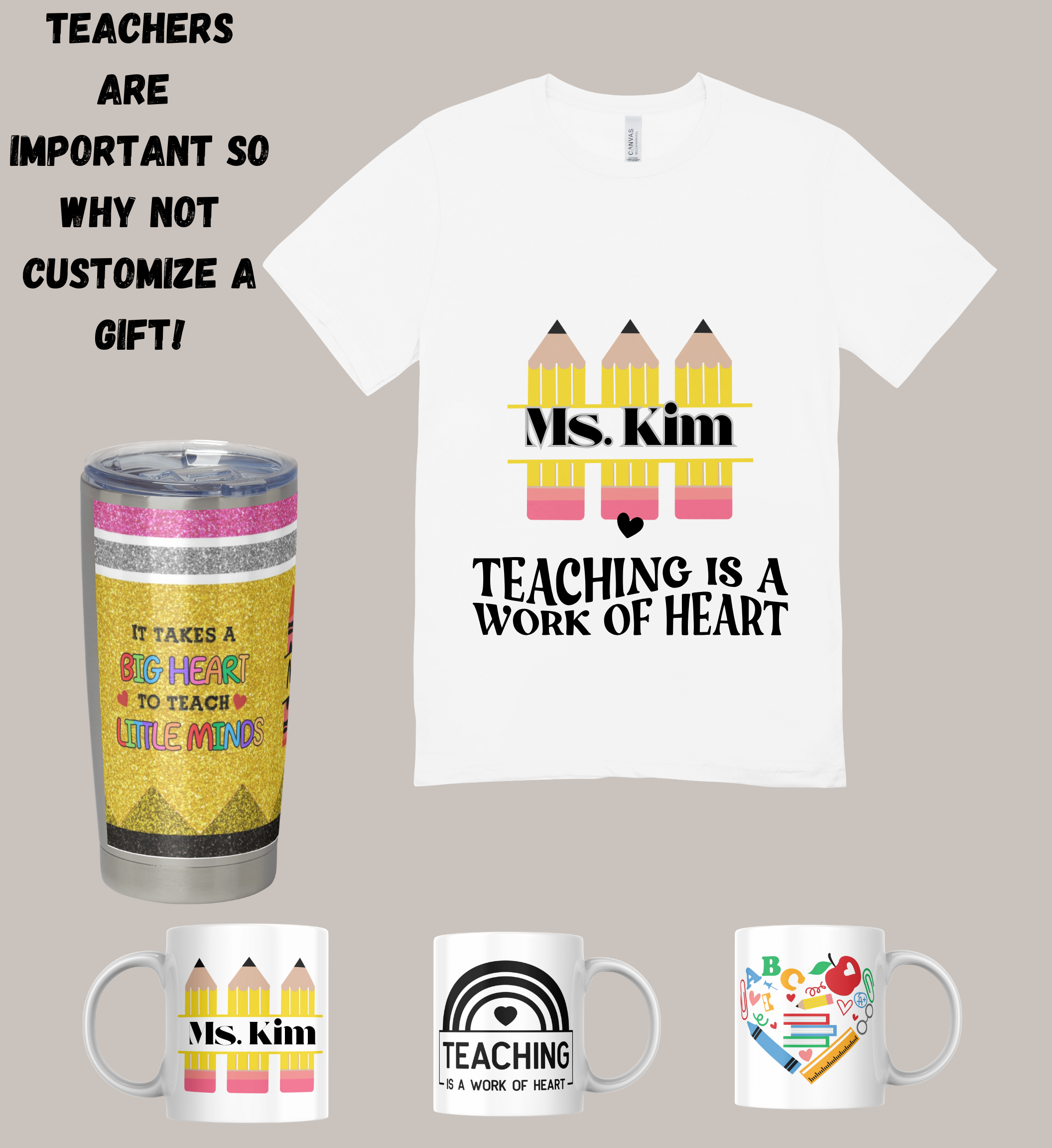 Teachers are important gift set