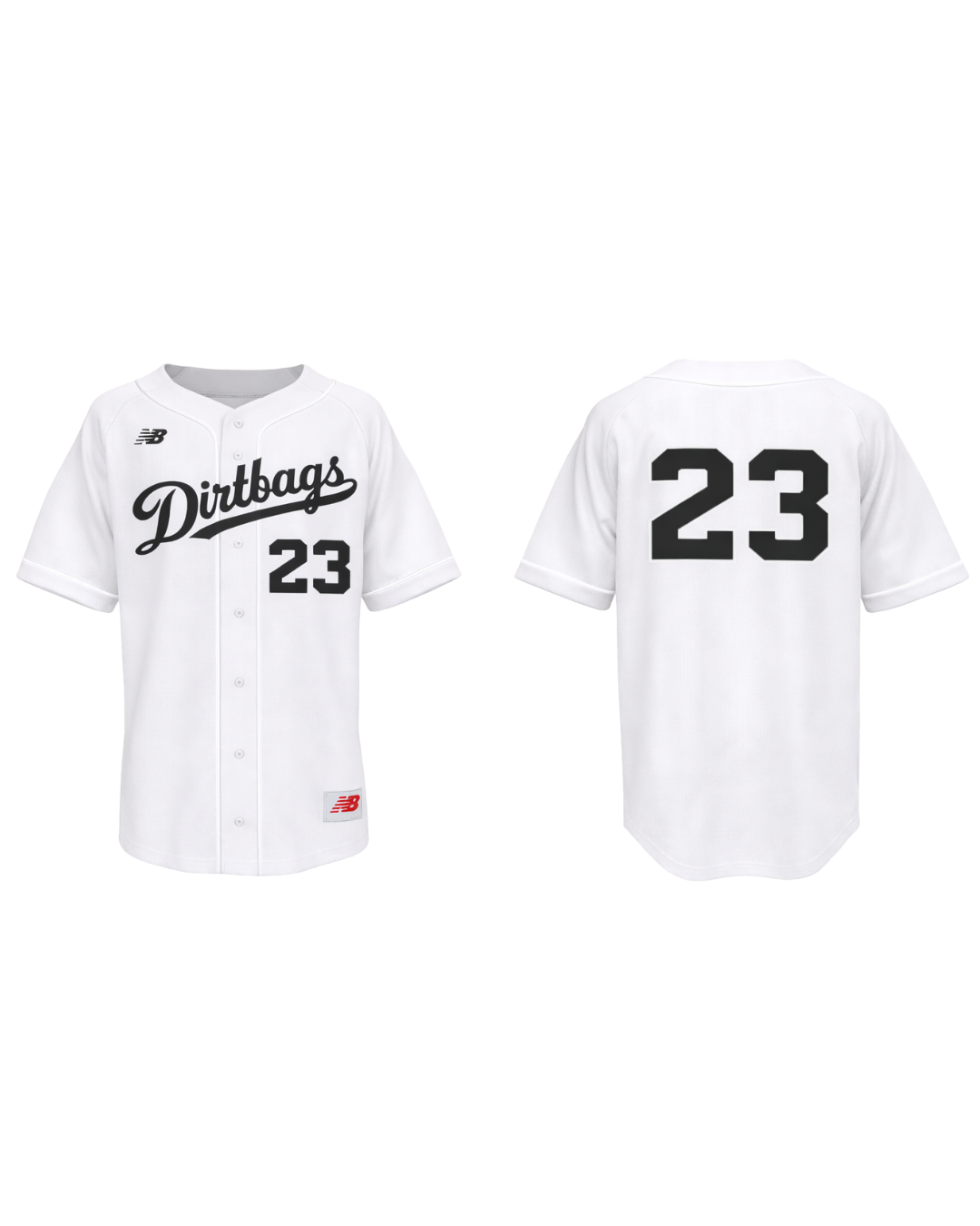 White Dirtbags New Balance Jersey Top 