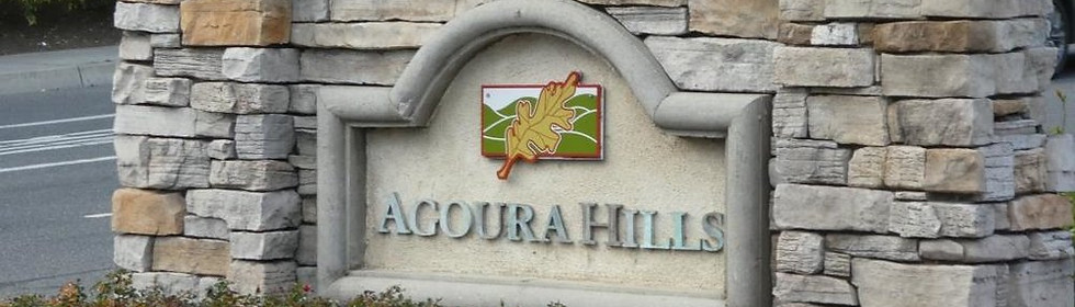 Agoura Hills city sign representing drywall repair services in Agoura Hills homes