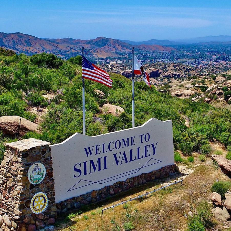 Simi Valley city sign representing drywall repair services in Simi Valley homes