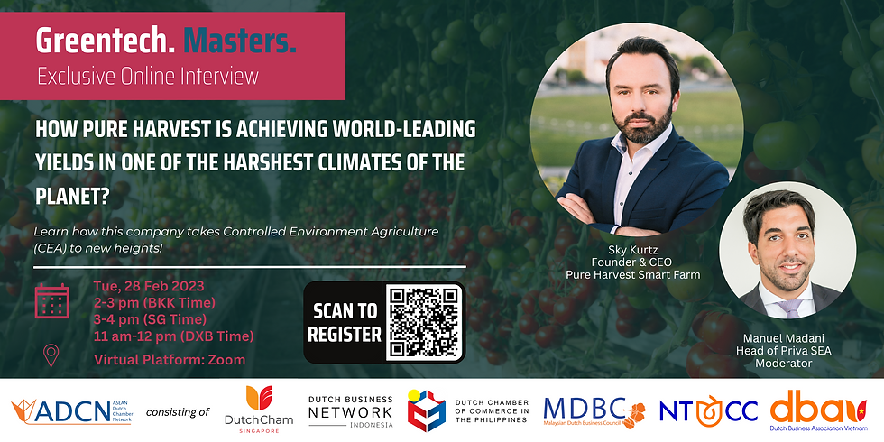 Greentech. Masters. Exclusive Online Interview