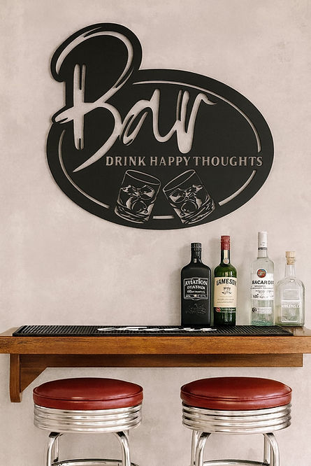 Perth Bar Signs, Bar Metal Signs, Unique Metal Wall Art, Home Metal Signs