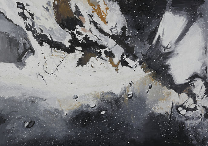 Infini, peinture à l’huile sur toile d’Aline Pouget