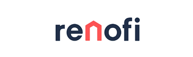 RenoFi financing logo with a red house icon