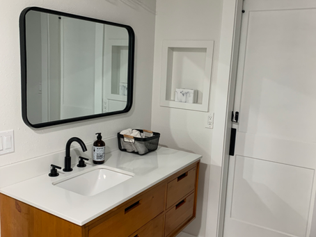 Affordable bathroom makeover // part 2 ( BATHROOM REVEAL)