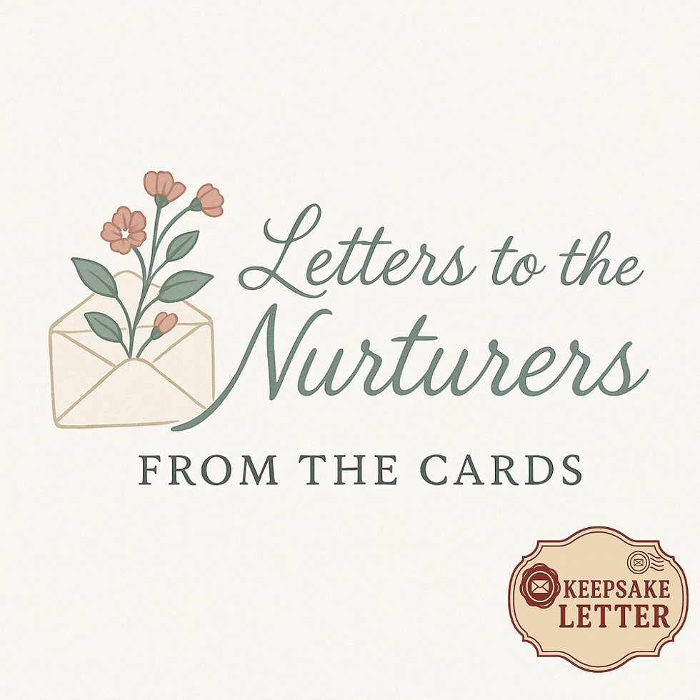 Mailed tarot gift — personalised keepsake letter, printed and sealed with care