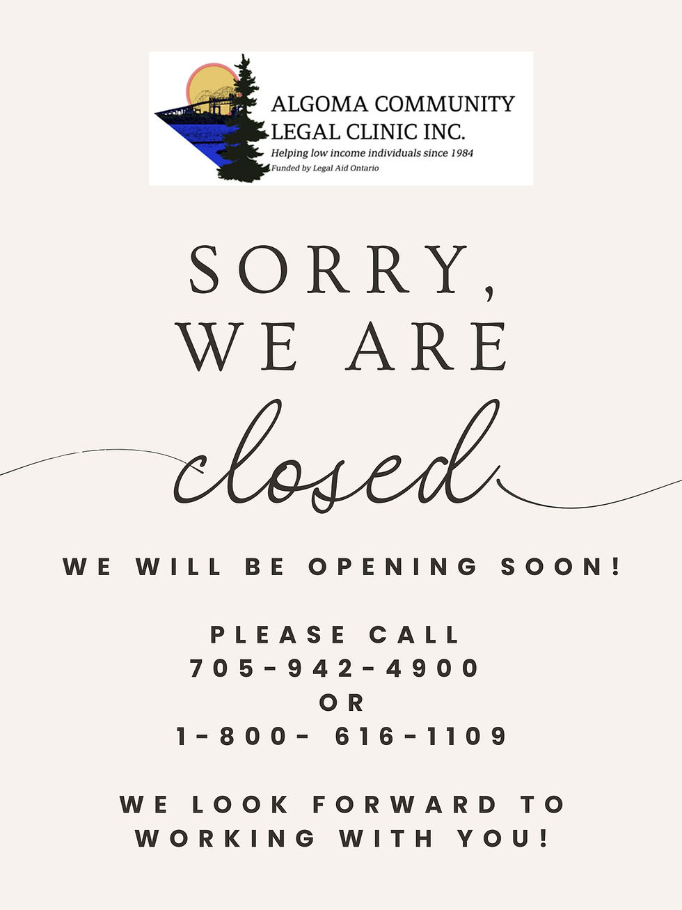 Our Elliot Lake Branch Is Opening For In-Person Appointments Soon! 