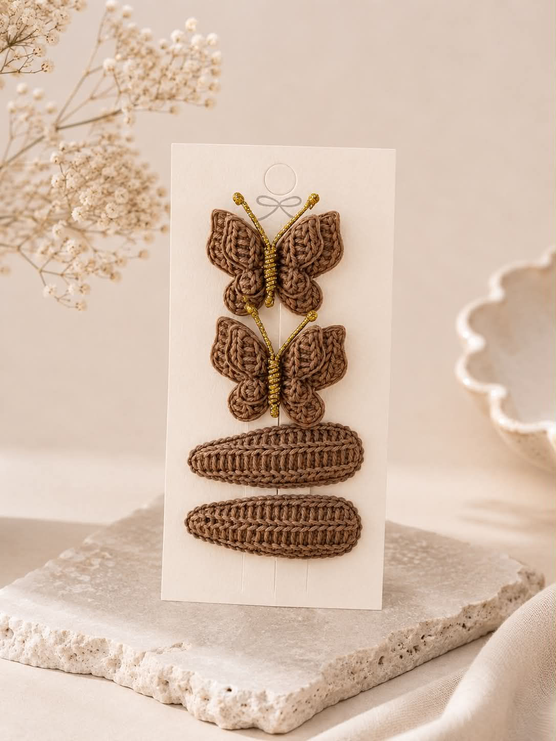 "Butterfly Effect" Knit Clips