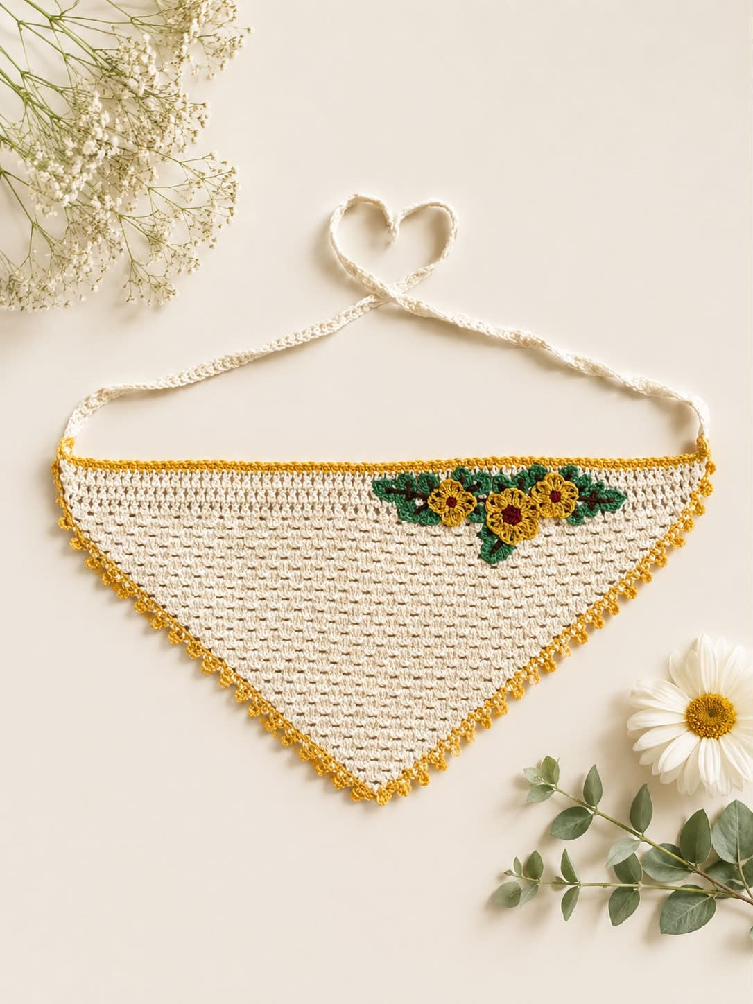 "Cover Story" Crochet Floral Hair Bandanas