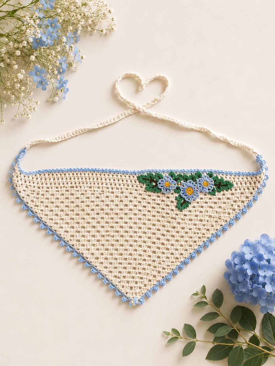 "Cover Story" Crochet Floral Hair Bandanas