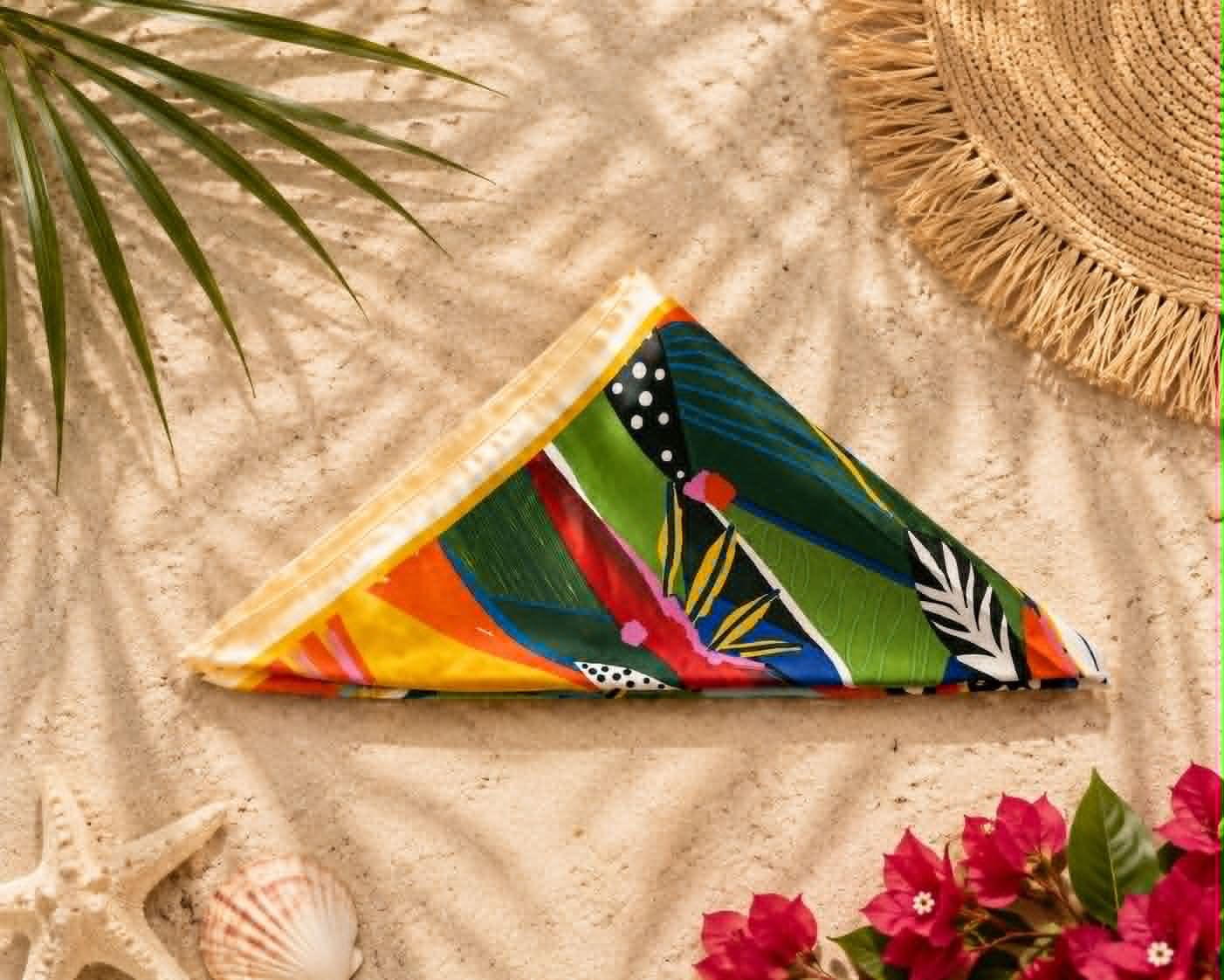 "Wrap Star" Abstract Hair Scarves