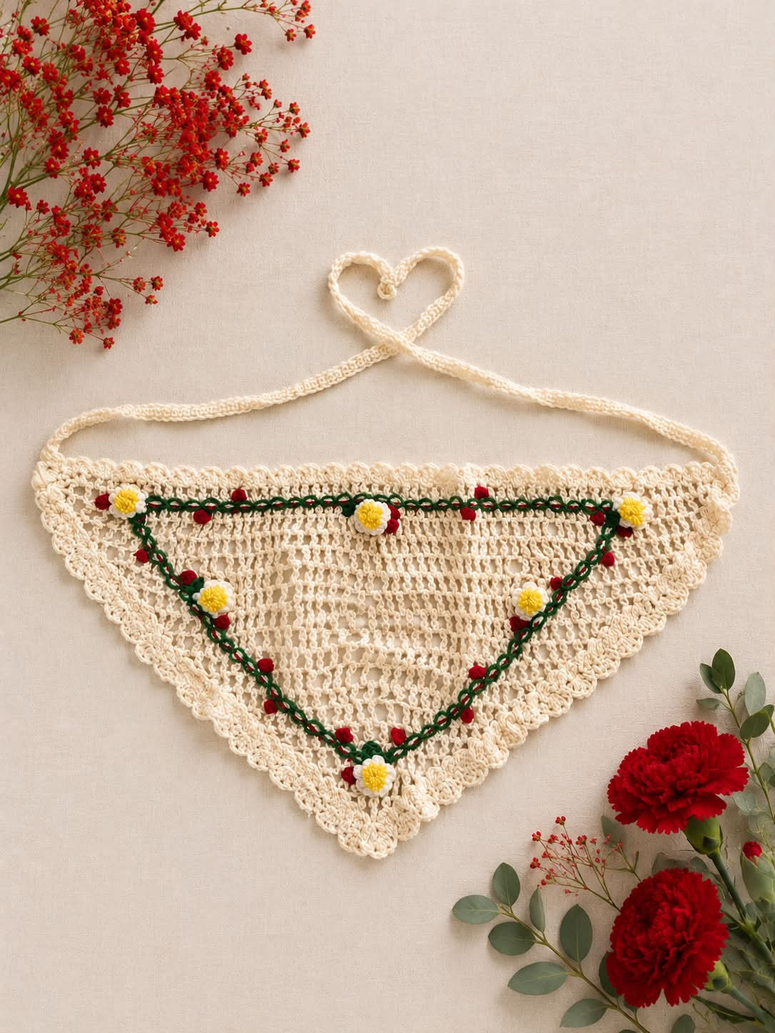 "Cover Story" Crochet Floral Hair Bandanas