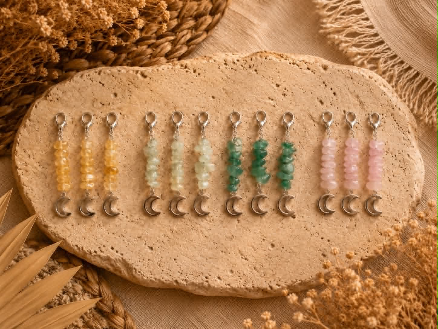 "The Gem-ini" Crystal Hair Pendants