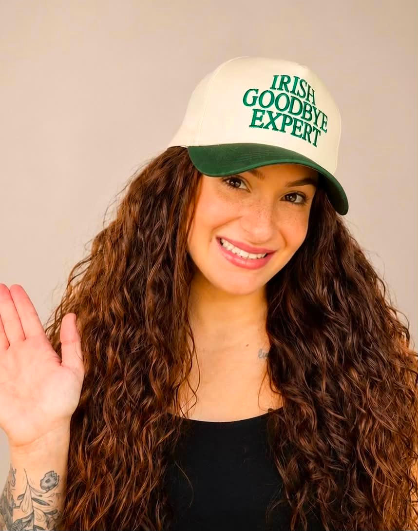 "Irish Goodbye Expert" Embroidered Baseball Cap
