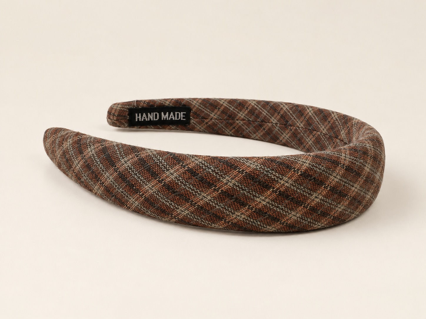 “Gossip Girl” Argyle High Crown Handmade Headband