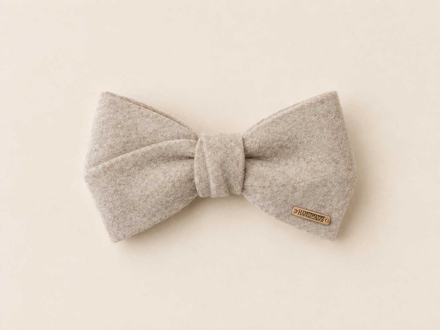 “Love Knot” Handmade Knit Bow Barrette