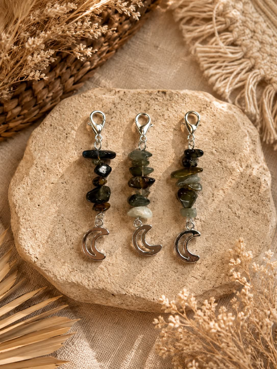 "The Gem-ini" Crystal Hair Pendants