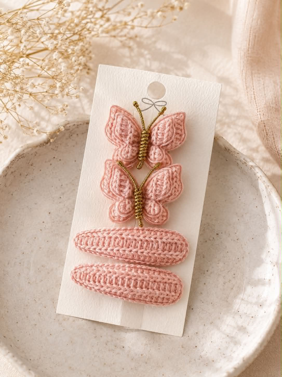 "Butterfly Effect" Knit Clips