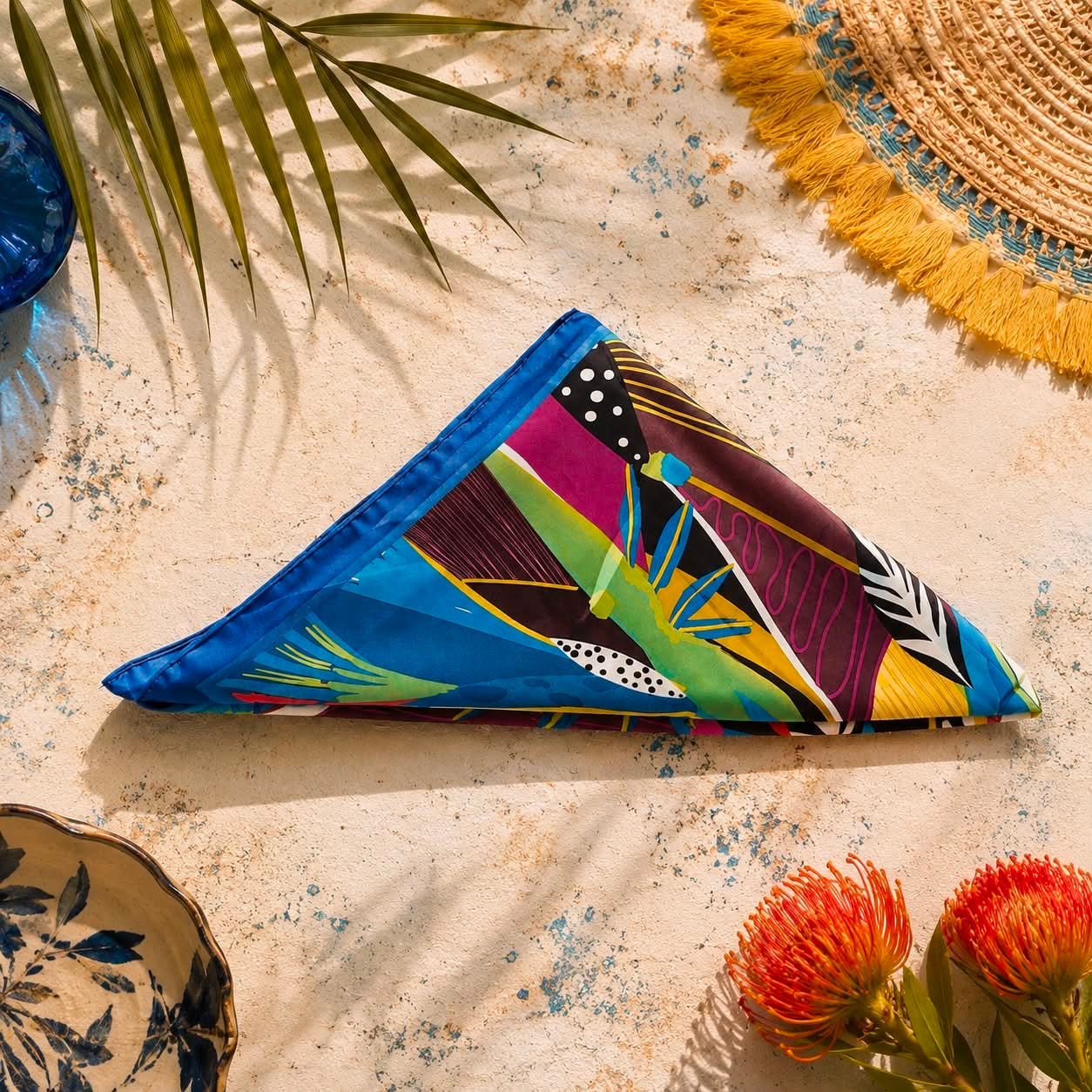 "Wrap Star" Abstract Hair Scarves