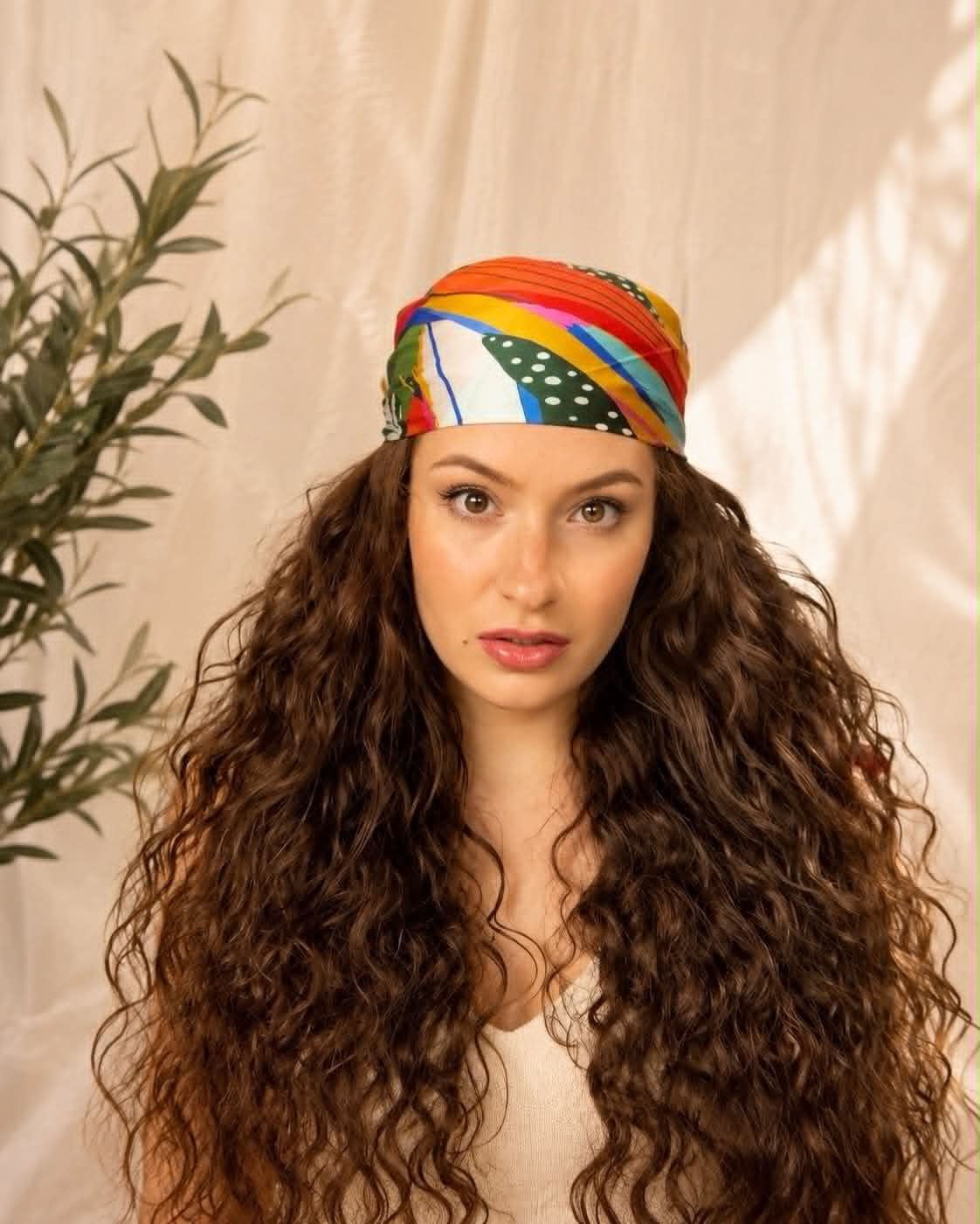 "Wrap Star" Abstract Hair Scarves
