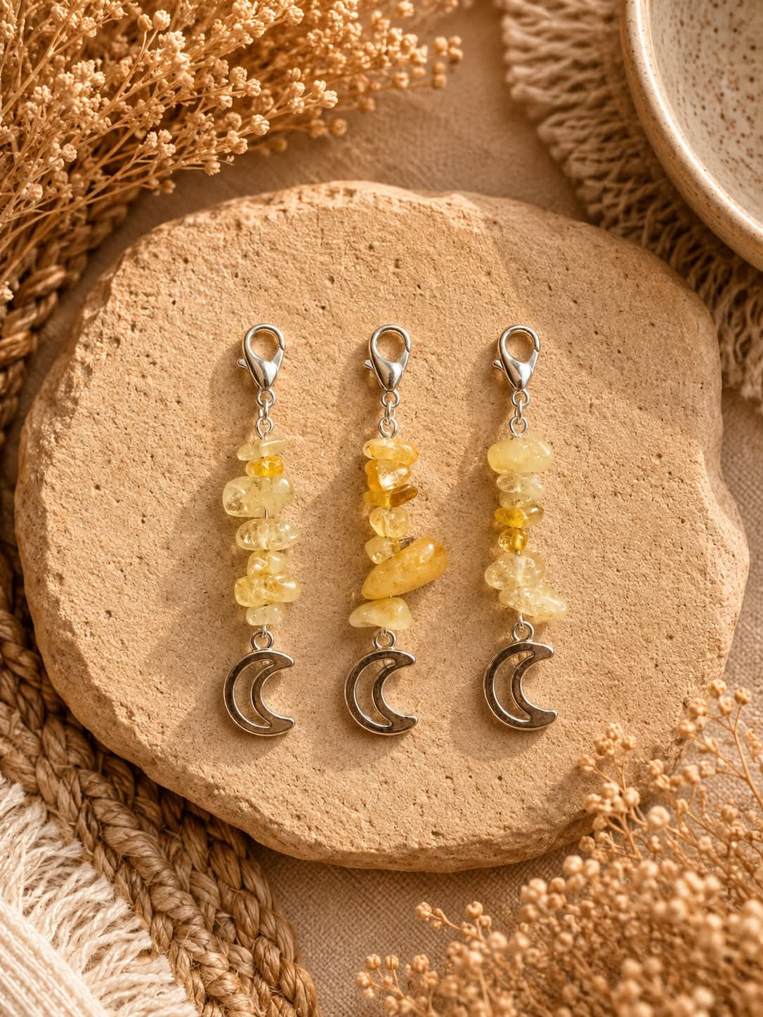 "The Gem-ini" Crystal Hair Pendants