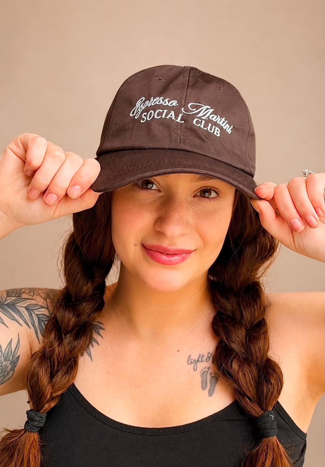 "Espresso Martini Social Club" Embroidered Baseball Cap