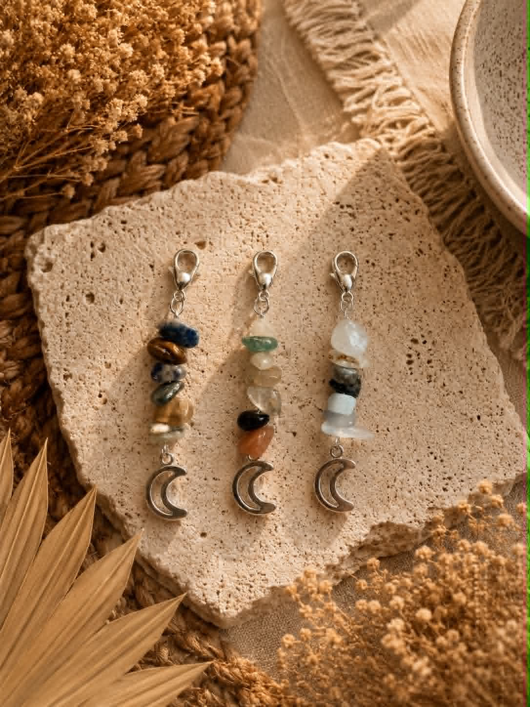 "The Gem-ini" Crystal Hair Pendants