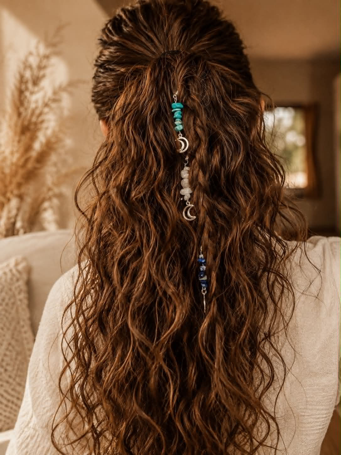 "The Gem-ini" Crystal Hair Pendants
