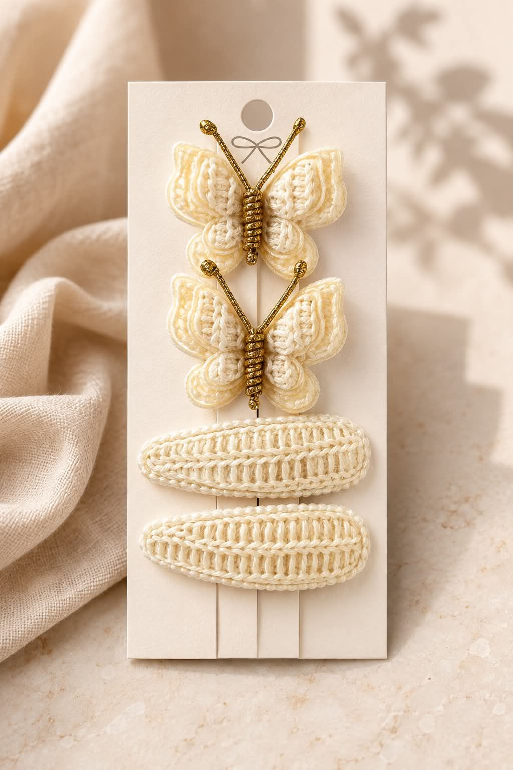 "Butterfly Effect" Knit Clips