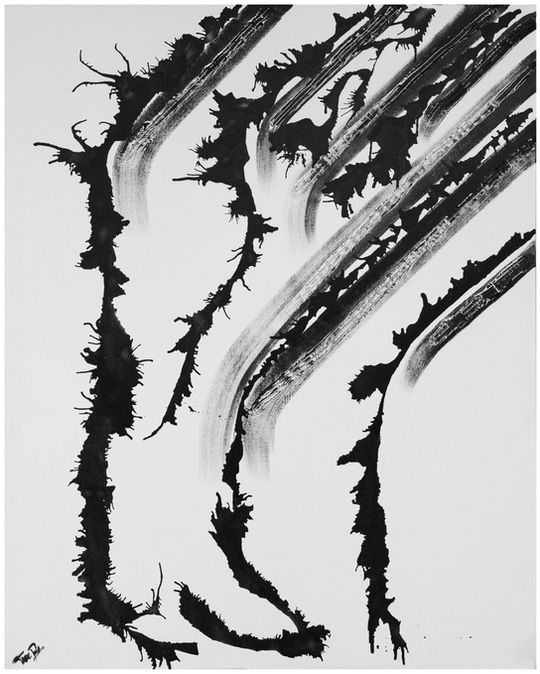 From Jake's 'Liquid Collisions' series, this high-quality print is of his original painting ‘Pouring Mosses’ – Inspired by heavy rain breaking through dense moss of the Hoh rainforest, located in Olympic National Park.