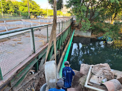 Remanejamento de rede de esgoto - Av. Borges de Medeiros, Lagoa, Rio de Janeiro/RJ