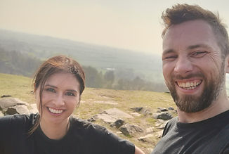 Students training outside