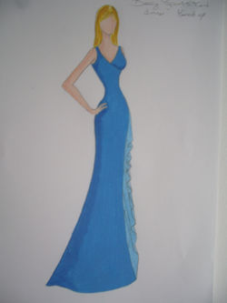 Blue Waterfall Ball Design