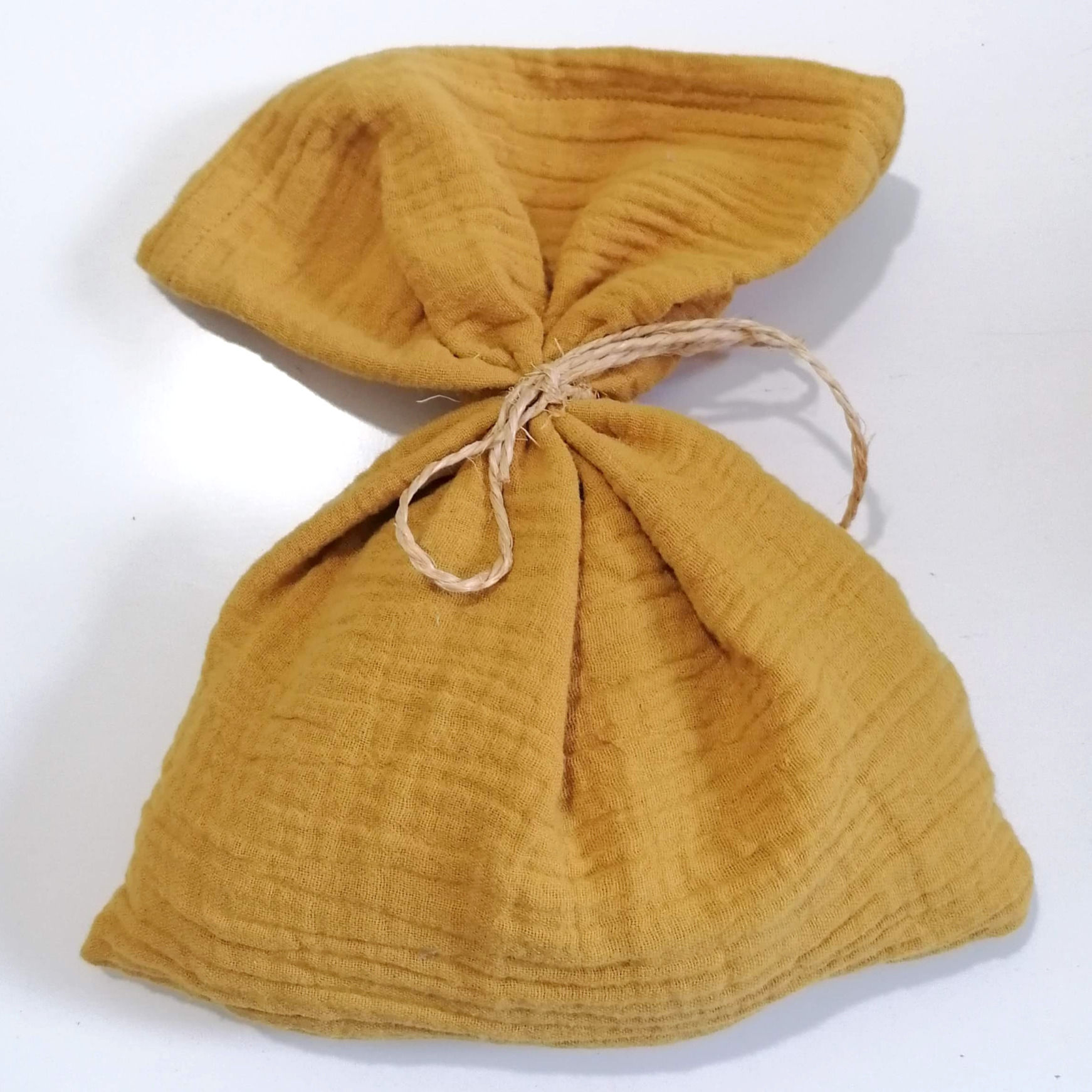 pochon de lavande grand format jaune moutarde