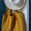 Miniature : Cabas gaze de coton jaune moutarde