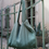 Miniature : Cabas gaze de coton vert amande