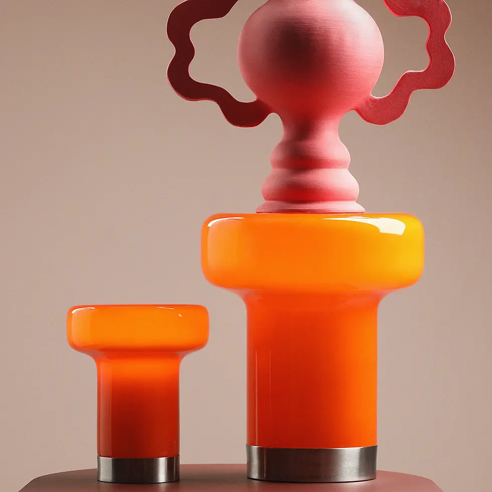 Tischlampe Orange Designer 