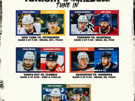 NHL Playoffs Odds and Score Projections