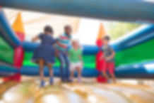 Children Playing on Bouncy Castle