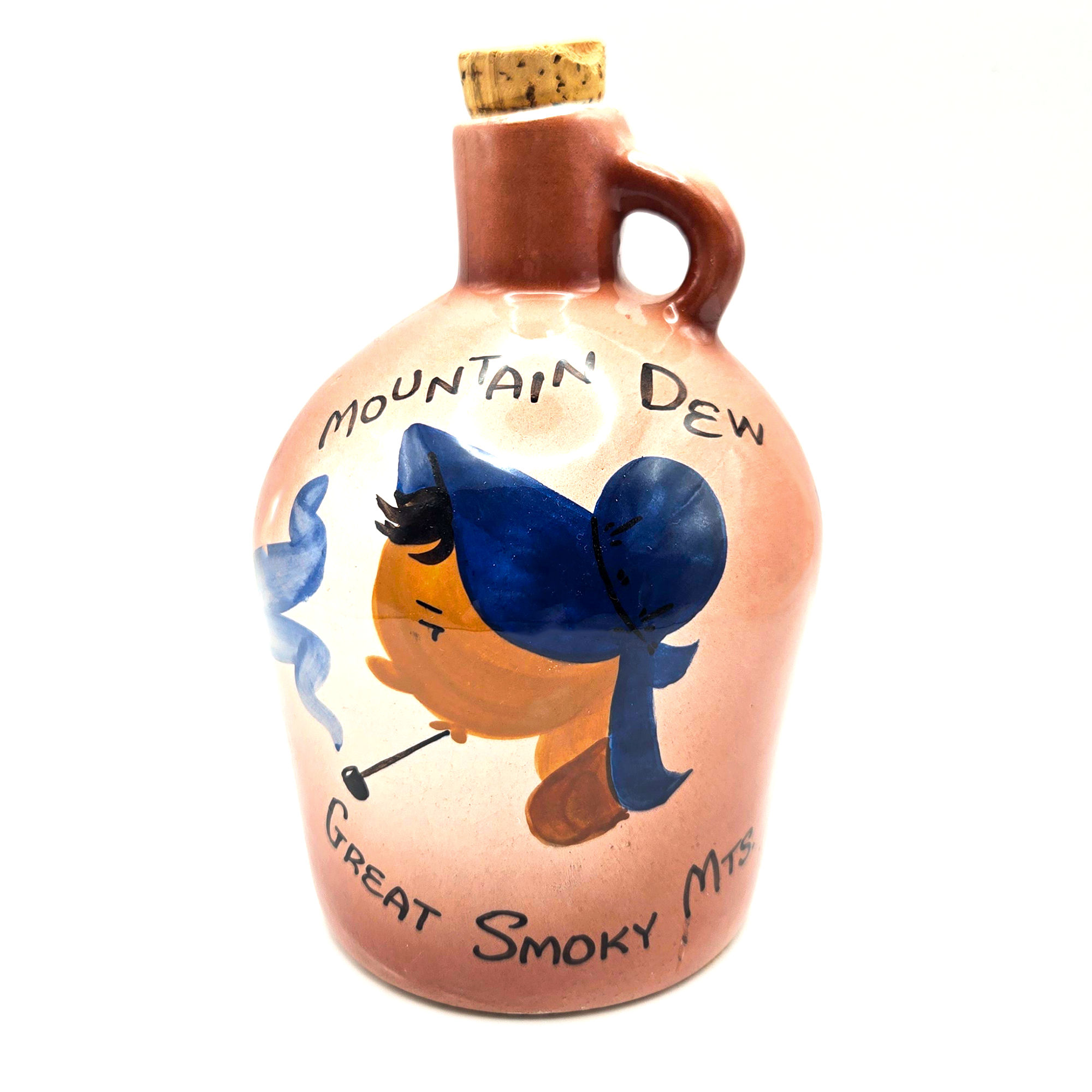 Vintage Ceramic Mountain Dew Bottle