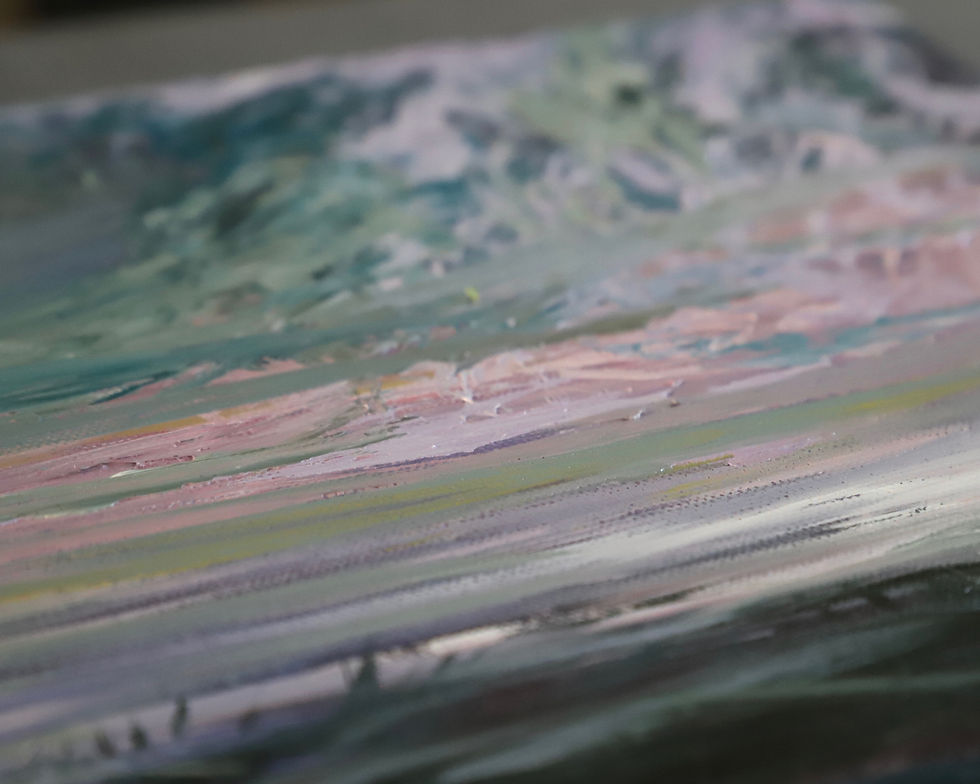 Thumbnail: "Through the Veil" Original Painting - 10x20 inch