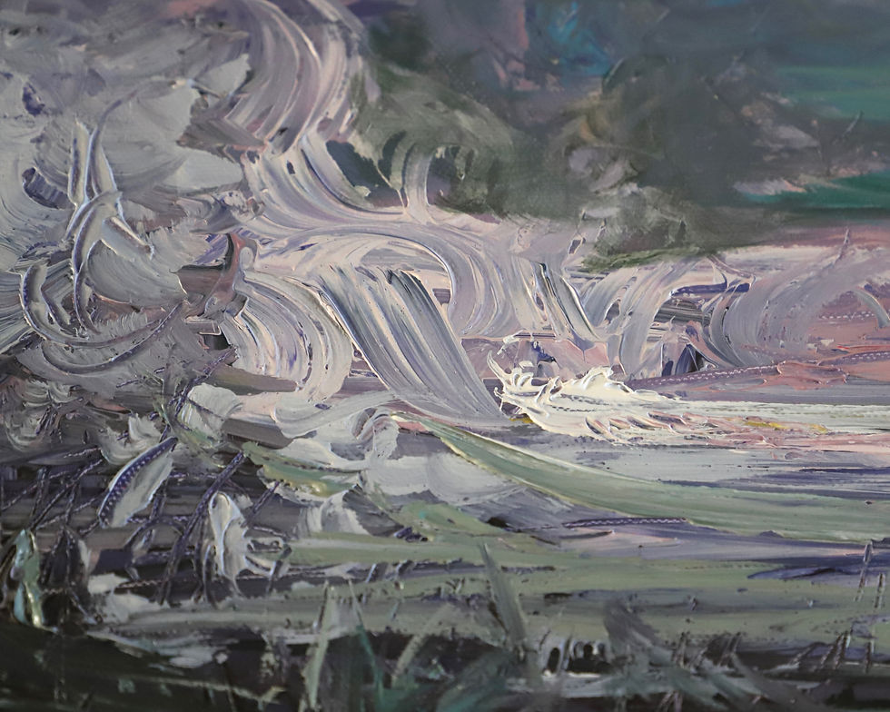 Thumbnail: "Through the Veil" Original Painting - 10x20 inch