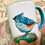 Thumbnail: Tufted Titmouse Bird - 11 oz Ceramic Mug - Light Blue
