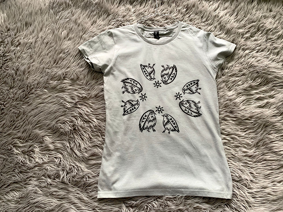 Thumbnail: PRE-ORDER - "Birds of the Sun" (4 Stamp) Tee - Made to Order