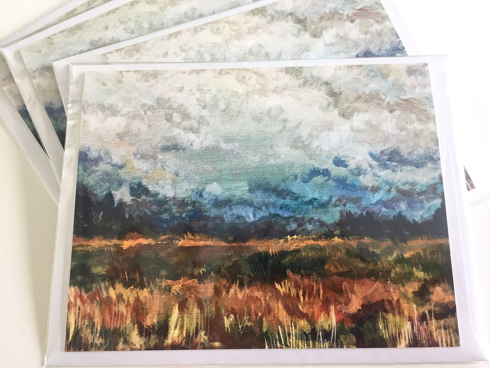 Thumbnail: "Harvest Field" Notecard Set - 4 Pack