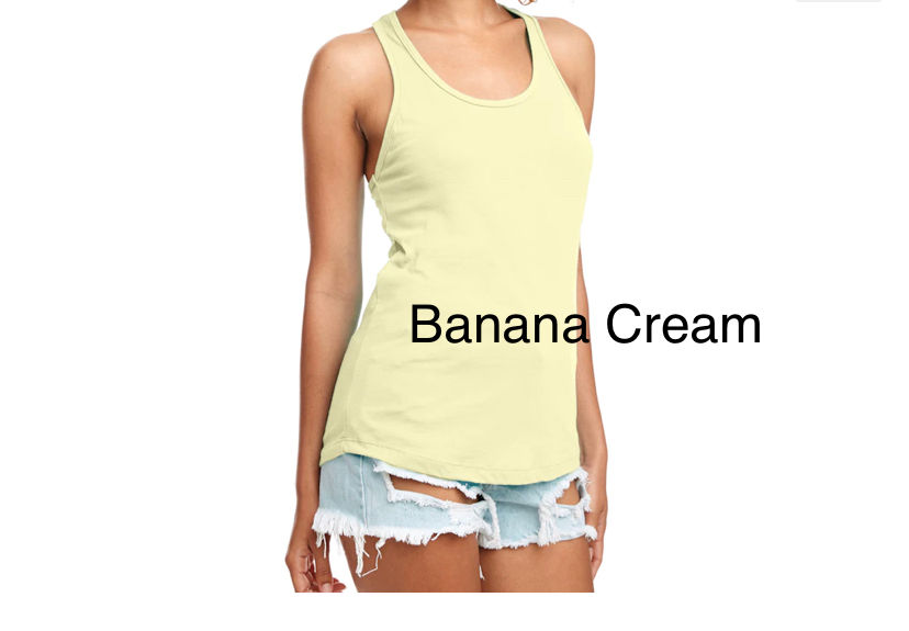 Thumbnail: Sweet Peonies Racer Back Tank Top - Ladies Fit - PRE-ORDER