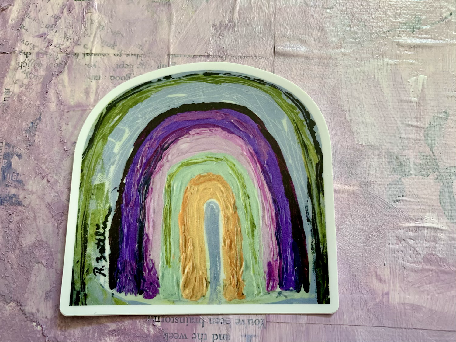 Rainbow Sticker - 3 inch - Water and Scratch Resistant Vinyl