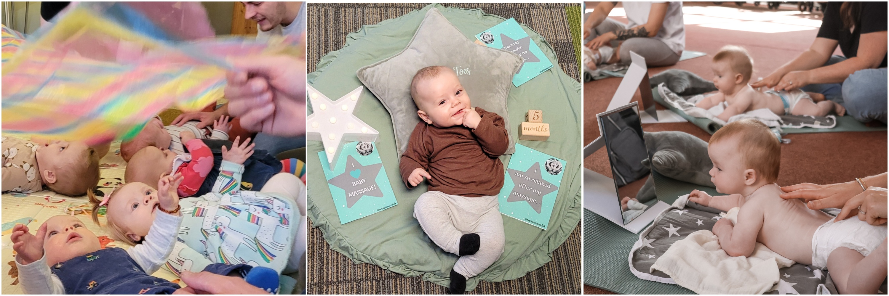 Babies enjoying baby classes