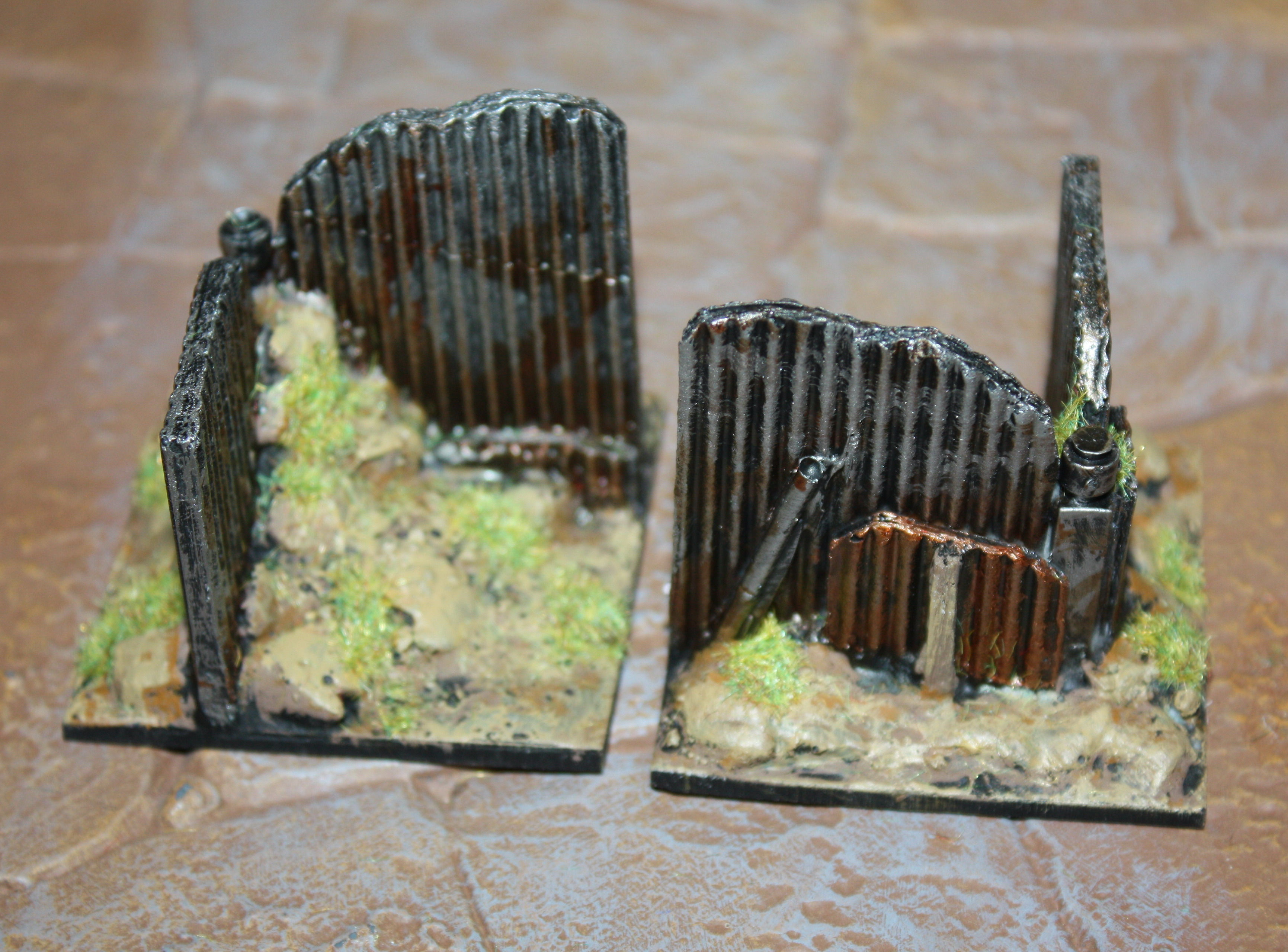 20mm resin Junktown fence corner barrier unpainted