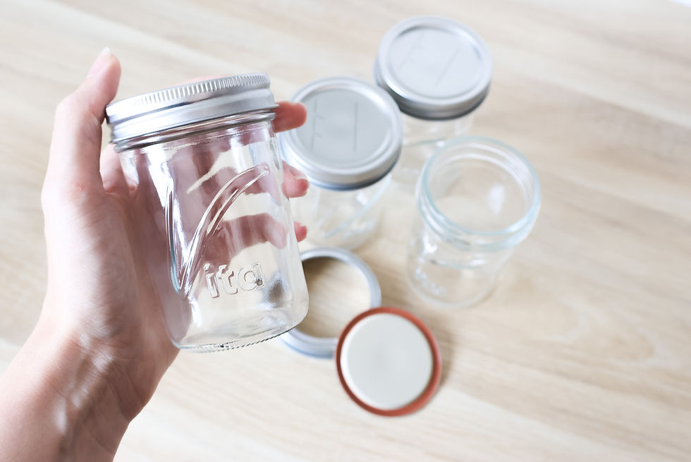 Thumbnail: Set of 9 Vita mason jar 250 ml regular mouth
